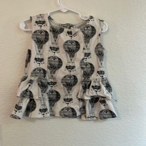 Kate Quinn ruffled shirt. Organic cotton.  3T